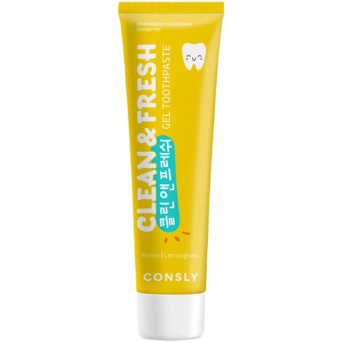 Consly Паста зубная укрепляющая с экстрактом мёда и лемонграсса - Clean&Fresh, 105г