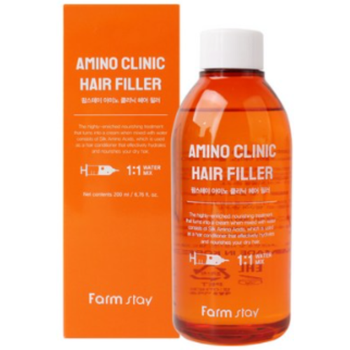 FarmStay Филлер для волос с аминокислотами шёлка - Amino clinic hair filler, 200мл