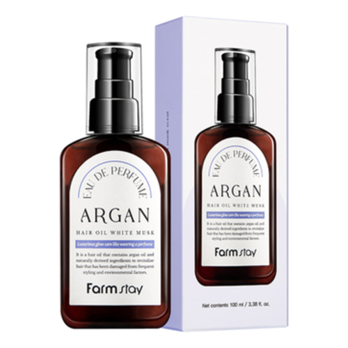 FarmStay Аргановое масло для волос с мускусом - Eau de perfume argan hair oil white musk, 100мл