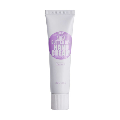 Derma Factory Крем для рук с маслом ши аромат мускуса - Shea butter 10% hand cream pure musk, 30г