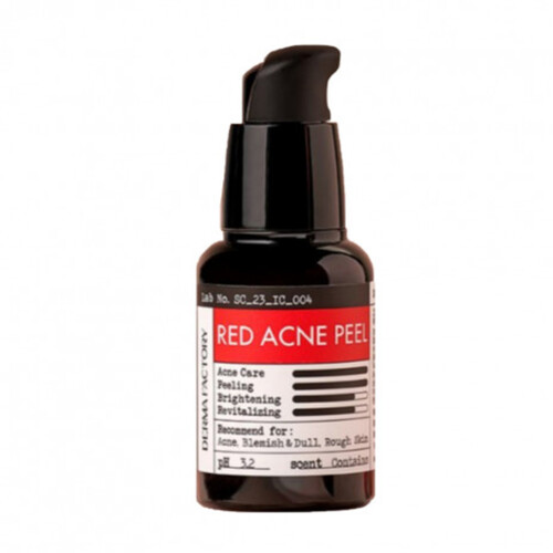 Derma Factory Сыворотка смываемая отшелушивающая против воспалений - Red acne peel, 30мл