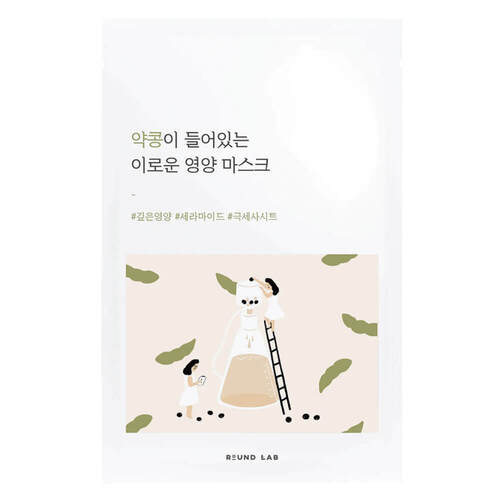 Round Lab Маска тканевая питательная с экстрактом сои - Soybean nourishing mask sheet, 27мл