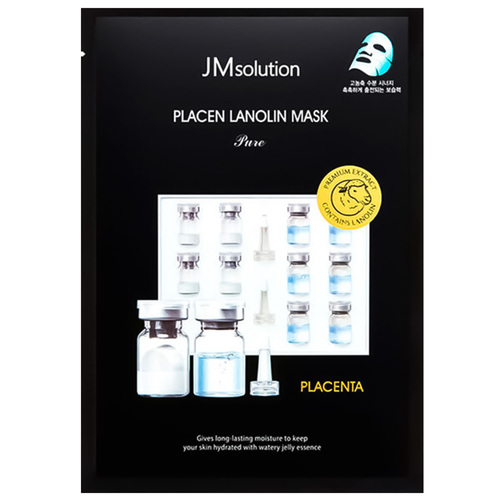 JMsolution Маска тканевая плацентарная с ланолином - Placen lanolin mask pure, 35мл