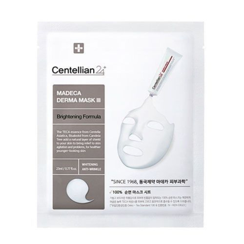 Centellian24 Маска тканевая для сияния кожи - Madeca derma mask III brightening formula, 25мл