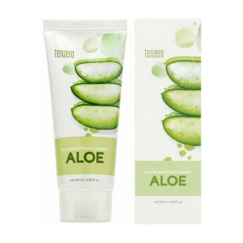 TENZERO Пенка для умывания с экстрактом алоэ - Balancing Foam Cleanser Aloe, 180мл