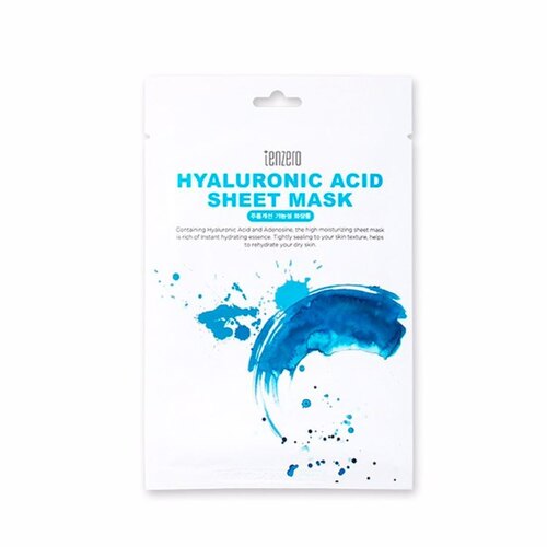 TENZERO Маска тканевая с гиалуроновой кислотой - Hyaluronic Acid Sheet Mask, 25мл