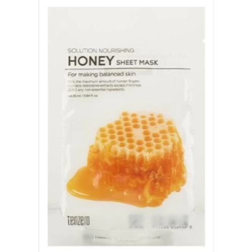 TENZERO Маска тканевая с экстрактом меда - Solution Nourishing Honey Sheet Mask, 25мл