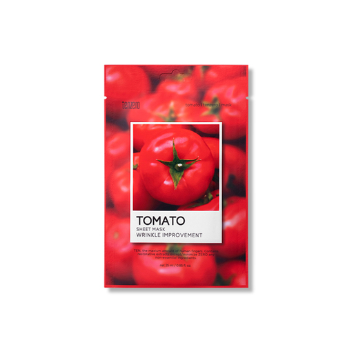 TENZERO Маска тканевая с экстрактом томата - Tomato Sheet Mask, 25мл