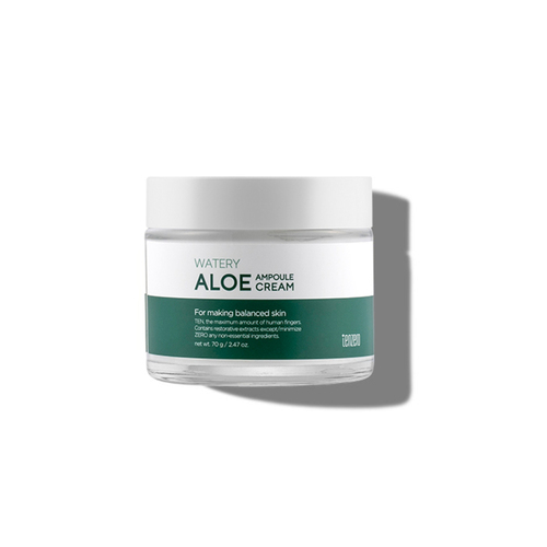 TENZERO Успокаивающий ампульный крем с экстрактом алоэ - Watery Aloe Ampoule Cream 2X, 70г