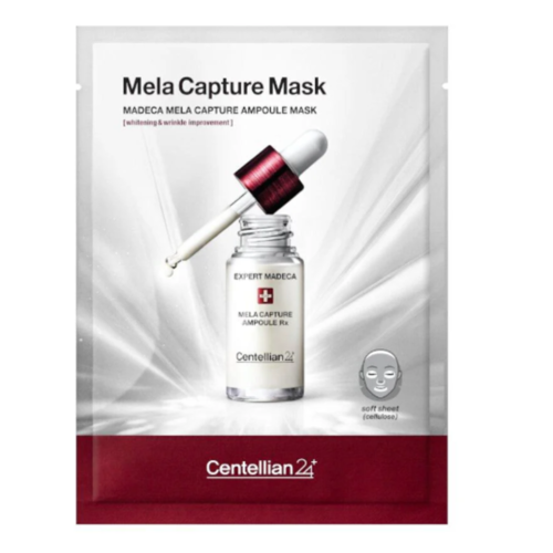 Centellian24 Маска тканевая для сияния кожи - Madeca lab mela capture ampoule mask, 25мл