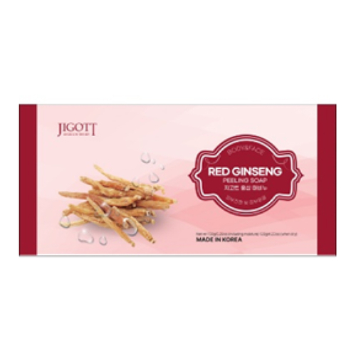 Jigott Мыло-скраб с экстрактом красного женьшеня - Red Ginseng Scrub Soap, 150г