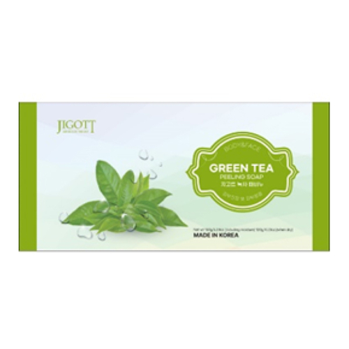 Jigott Мыло-скраб с экстрактом зеленого чая - Green Tea Scrub Soap, 150г