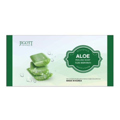 Jigott Мыло-скраб с экстрактом алое - Aloe Scrub Soap, 150г