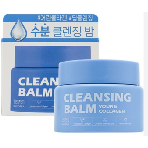 TENZERO Очищающий гидрофильный бальзам с коллагеном - Young Collagen Cleansing Balm, 80г