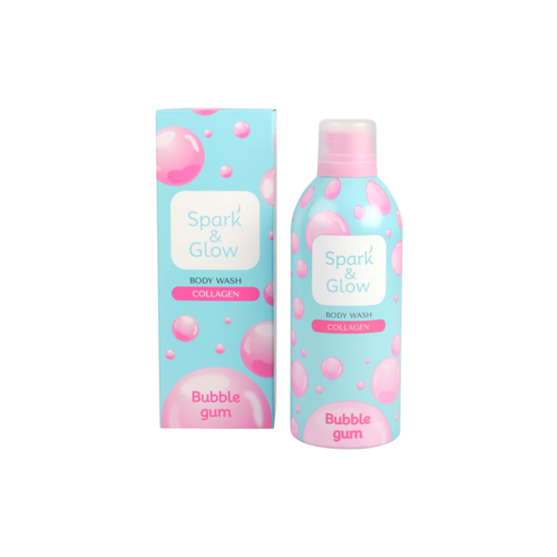 Spark&Glow Гель-пена для душа с ароматом "bubble gum" - Bubble gum body wash, 350мл