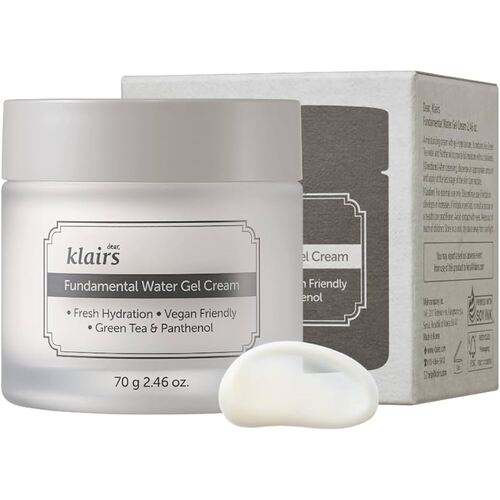 Dear, Klairs Гель-крем для лица на основе зеленого чая – Fundamental water gel cream, 70мл