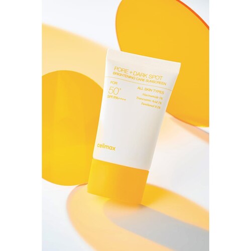 Celimax Крем солнцезащитный выравнивающий - Pore+dark spot brightening care SPF50+PA++++, 10мл