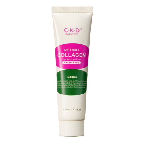 CKD Набор маска-пленка с ретинолом+кисть - Retino collagen small molecule 300 tightening cream, 50мл