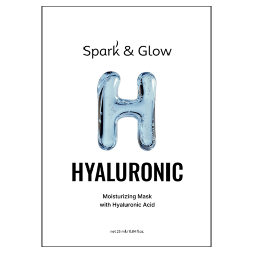 Spark&Glow Маска тканевая для лица увлажняющая - Moisturizing mask with hyaluronic acid, 25мл