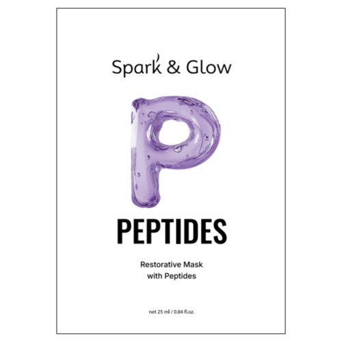 Spark&Glow Маска тканевая для лица с пептидами - Restorative mask with peptides, 25мл
