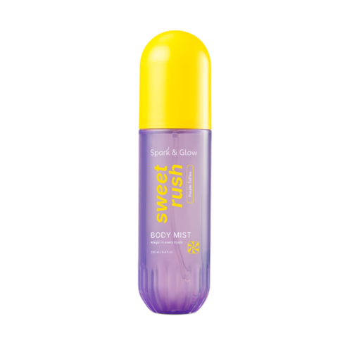 Spark&Glow Мист для тела и волос с ароматом соленой карамели - Body&hair mist purple toffee, 250 мл