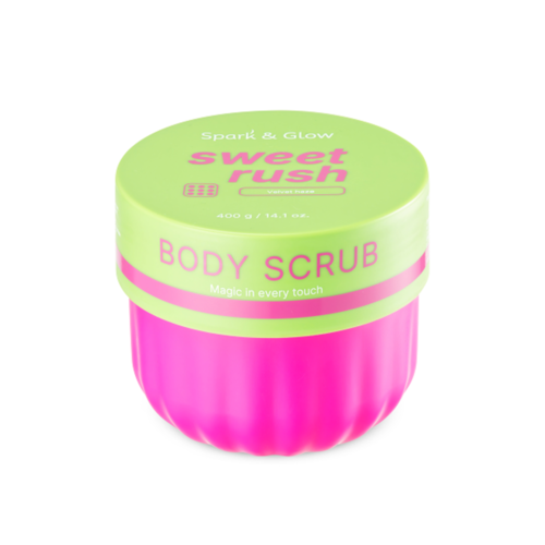 Spark&Glow Скраб для тела с ароматом экзотических фруктов - Body scrub velvet haze scent, 400г