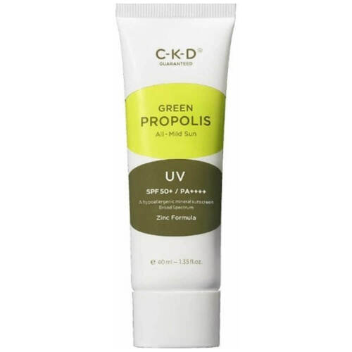 CKD Крем солнцезащитный с прополисом легкий - Green propolis all-mild sun SPF50+PA++++, 40мл