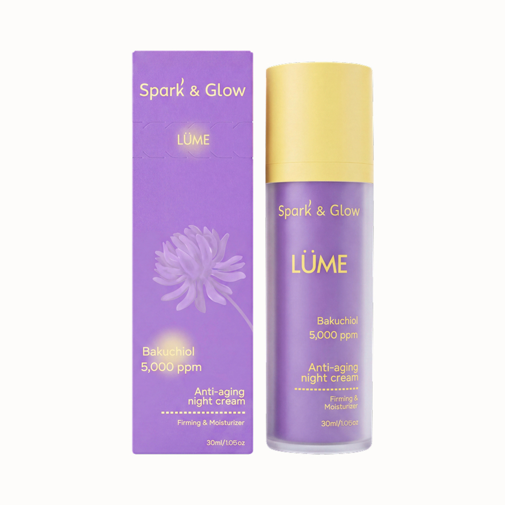Spark'&Glow Крем с бакучиолом ночной - Anti-aging night cream with bakuchiol, 30 мл