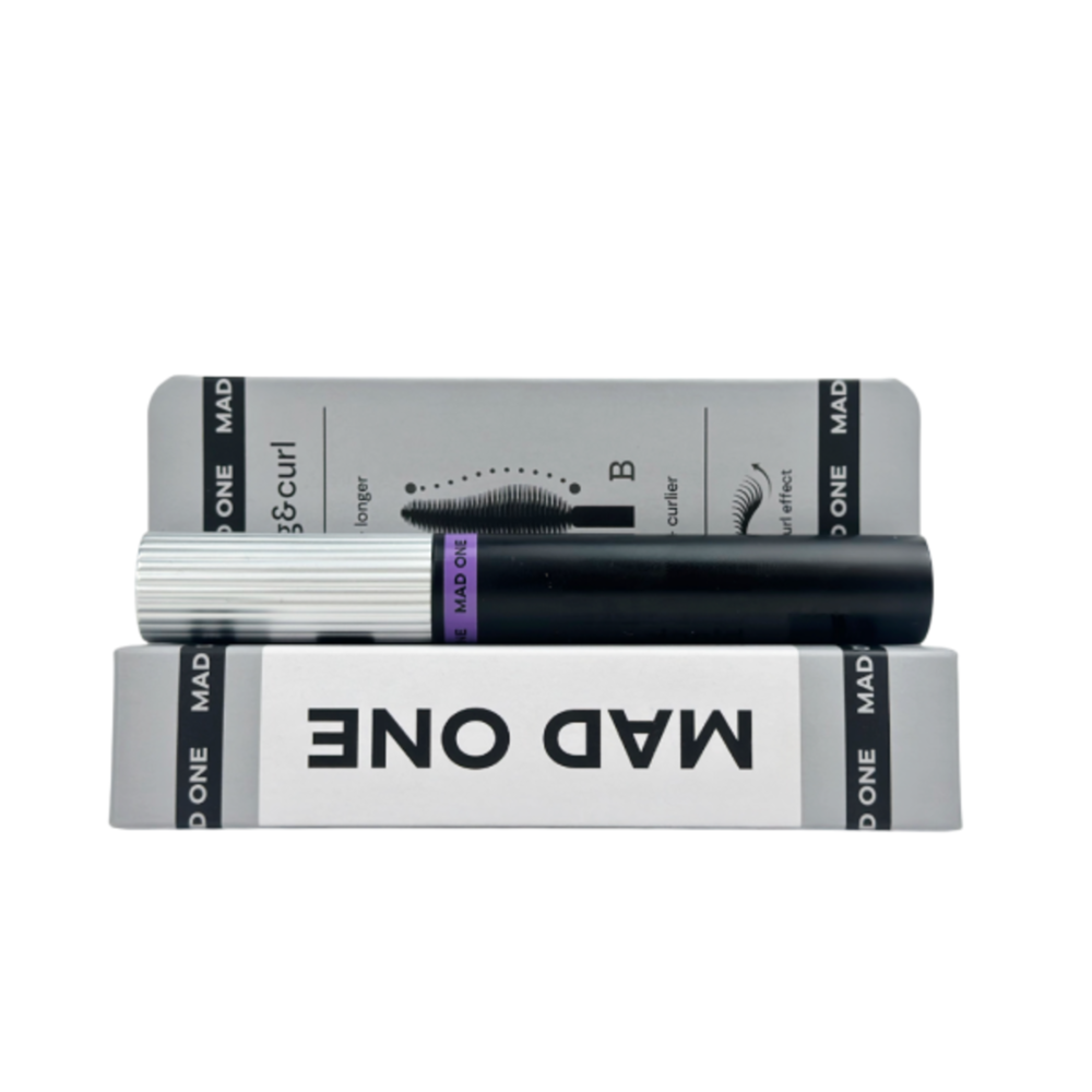 MAD ONE Тушь для ресниц двусторонняя (черная) – Double-ended mascara, 9мл