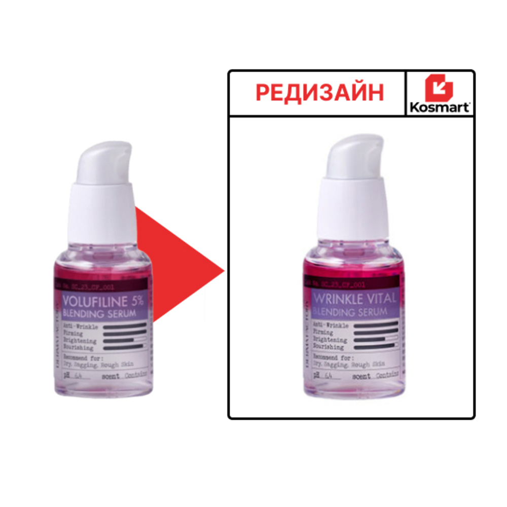 Derma Factory Сыворотка для упругости и разглаживания морщин - Wrinkle Vital Blending Serum, 30мл