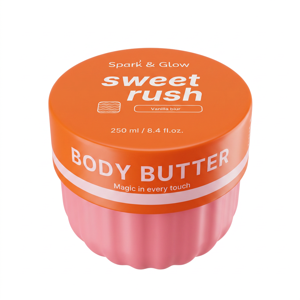 Spark'&Glow Баттер для тела с ароматом кокоса и цветочной ванили - Body butter Vanilla blur, 250мл