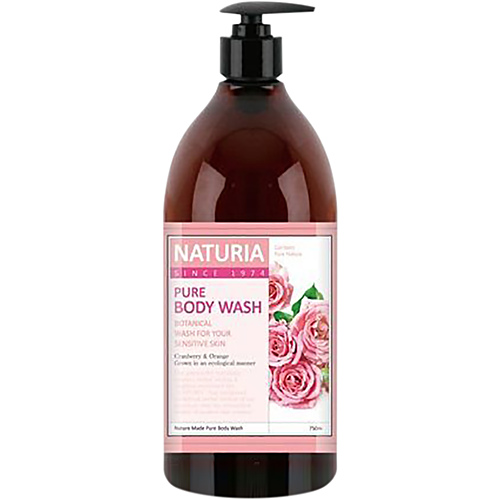 Naturia Гель для душа роза/розмарин - Pure body wash rose & rosemary, 750мл