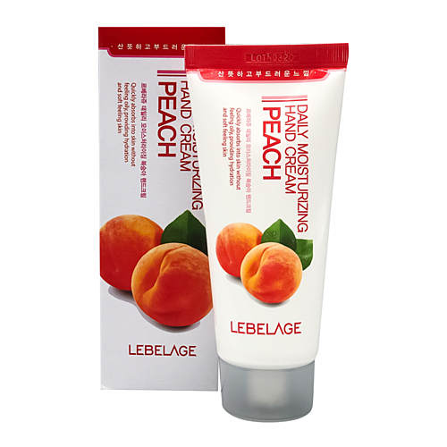 Lebelage Крем для рук увлажняющий с персиком - Daily moisturizing peach hand cream, 100мл