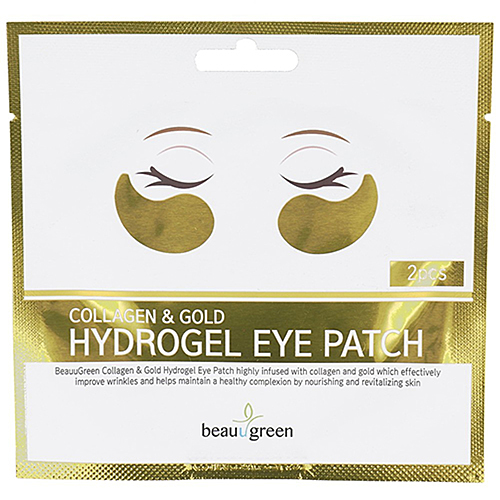 BeauuGreen Патчи для глаз с коллагеном и золотом - Collagen & gold hydrogel eye patch, 4г