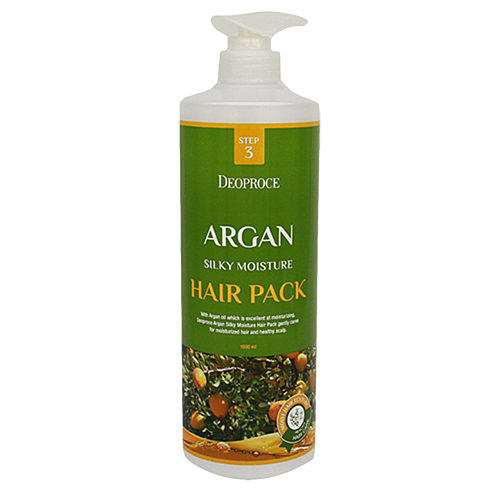 Deoproce Маска для волос с аргановым маслом - Argan silky moisture hair pack, 1000мл