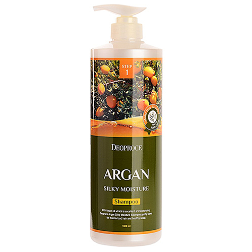 Deoproce Шампунь для волос с аргановым маслом - Argan silky moisture shampoo, 1000мл