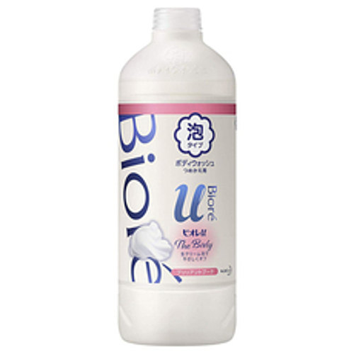 KAO Мыло-пенка для душа с букетным ароматом з/б - Biore u foaming body wash pure savon, 450мл