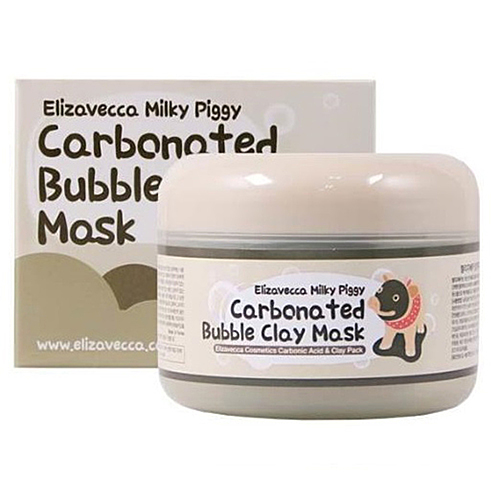 Elizavecca Маска для лица глиняно-пузырьковая - Milky piggy carbonated bubble clay mask, 100г