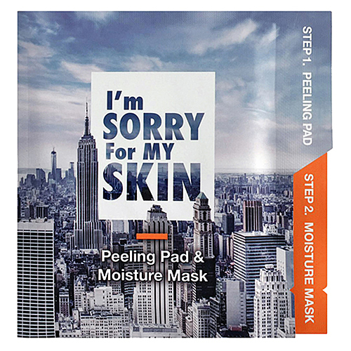I'm Sorry For My Skin Набор для увлажнения кожи лица - Peeling and moisture mask, 22мл