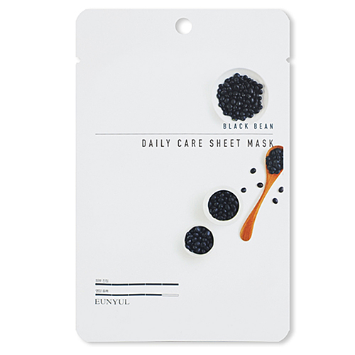 Eunyul Маска тканевая для лица с экстрактом черных бобов - Black bean daily care sheet mask, 22г