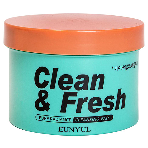Eunyul Диски очищающие для снятия макияжа - Clean & fresh pure radiance cleansing pad, 70шт