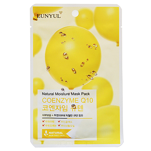 Eunyul Маска тканевая с коэнзимом Q10 - Natural moisture mask pack coenzym, 22мл