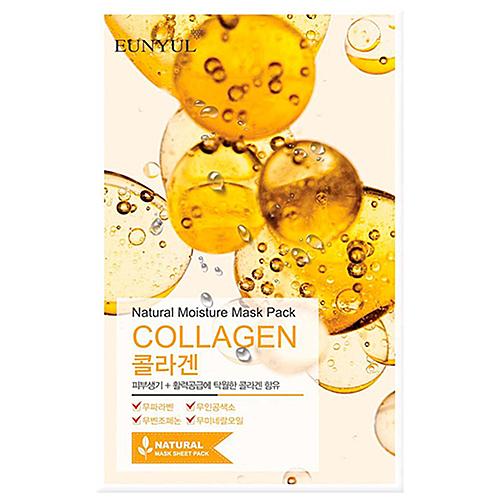 Eunyul Маска тканевая с коллагеном - Natural moisture mask pack collagen, 22мл
