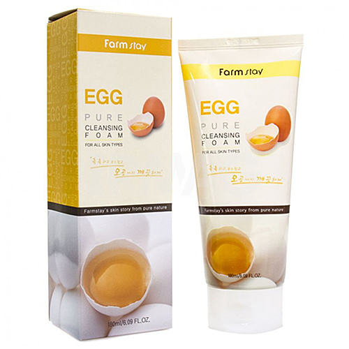 FarmStay Пенка очищающая с яичным экстрактом - Egg pure cleansing foam, 180мл