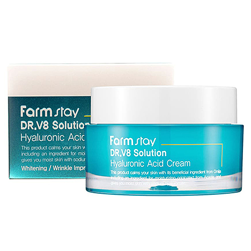 FarmStay Крем для лица с гиалуроновой кислотой – Dr-V8 solution hyaluronic acid cream, 50мл