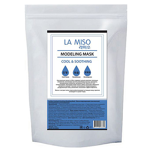 La Miso Маска альгинатная охлаждающая и успокаивающая - Cooling & soothing modeling mask, 1000г