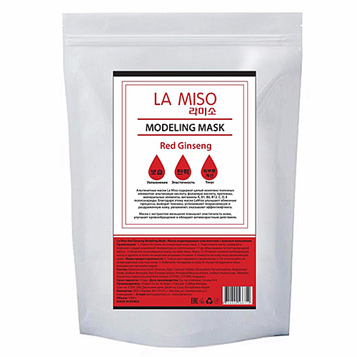 La Miso Маска альгинатная с красным женьшенем - Red ginseng modeling mask, 1000г
