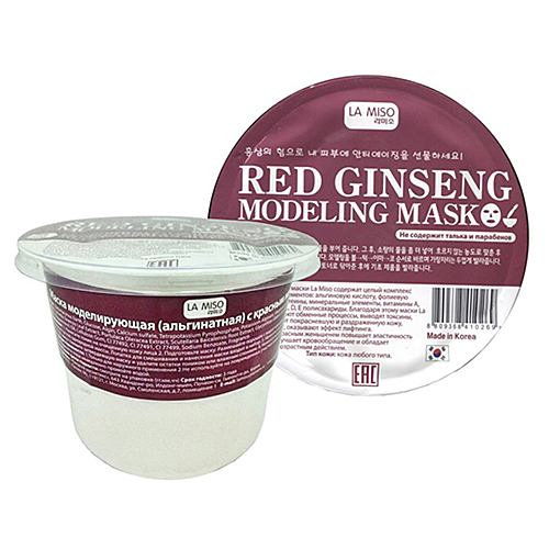 La Miso Маска альгинатная с красным женьшенем - Red ginseng modeling mask, 28г