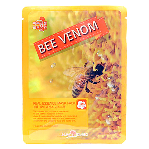 May Island Маска для лица тканевая с пчелиным ядом - Real essence mask pack, 25мл