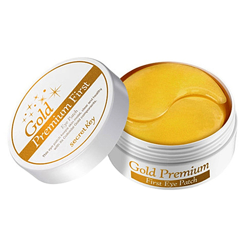 Secret Key Патчи для глаз с золотом - Gold premium first eye patch, 60шт